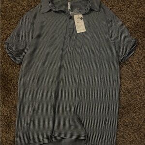 Men's Striped Collared Shirt